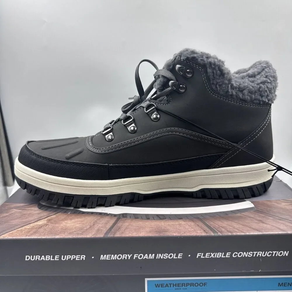 Weatherproof Men's Gray Slope Size 12 Lace-Up Sneaker Boot New